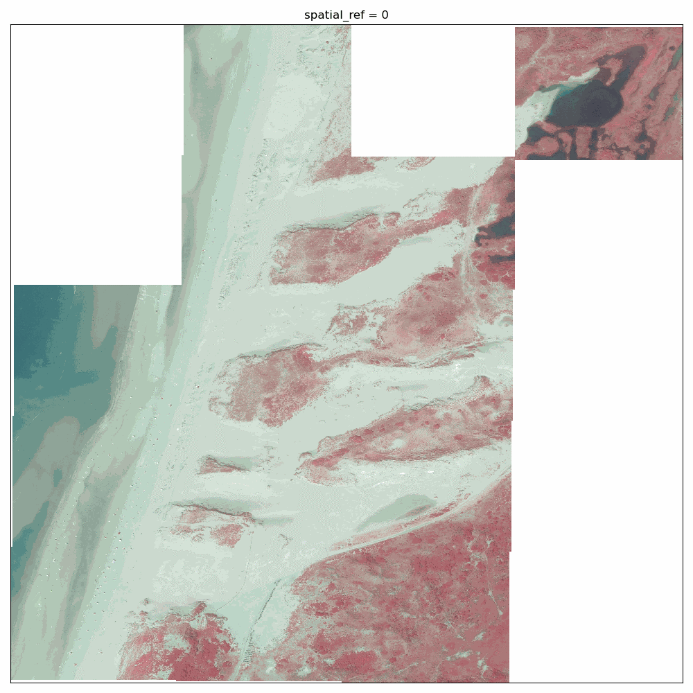 SandTracer visible change luchtfoto